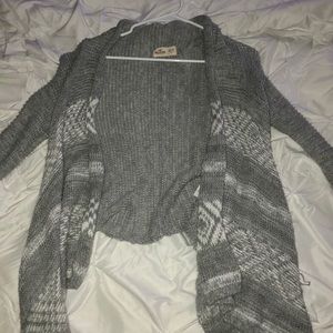 Hollister grey cardigan sweater